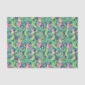 Preppy Palm Beach tropische zeemeerminnen patroon Tissuepapier (Voorkant)