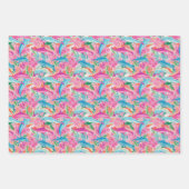 Preppy Palm Beach Zeemeerminnen Schildpadden Dolfi Inpakpapier Vel (Voorkant 3)