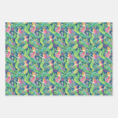 Preppy Palm Beach Zeemeerminnen Schildpadden Dolfi Inpakpapier Vel (Voorkant)