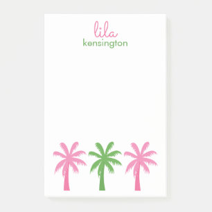 Preppy Palm Trees Aangepaste Post-it Blocnote Post-it® Notes