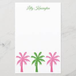 Preppy Palm Trees - Aangepaste schrijfkunst