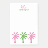 Preppy Palm Trees Gepersonaliseerde Post-it Notiti Post-it® Notes (Voorkant)