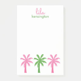 Preppy Palm Trees Gepersonaliseerde Post-it Notiti Post-it® Notes