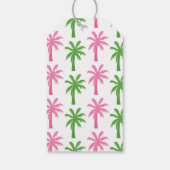 Preppy Palm Trees Personalized Gift Labels Cadeaulabel (Achterkant)