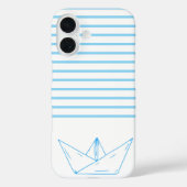 Preppy Paper Sailboat  Case-Mate iPhone Case (Achterkant)