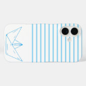 Preppy Paper Sailboat  Case-Mate iPhone Case (Achterkant (horizontaal))