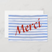 Preppy Parisian Bedankkaart (Voorkant / Achterkant)