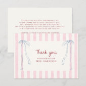 Preppy Pastel Bruidsfeestje Zomerfeest Bedankkaart (Voorkant / Achterkant)