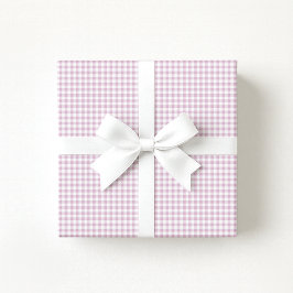 Preppy Pastel pink / Lilac Gingham Wrapping Paper Cadeaupapier