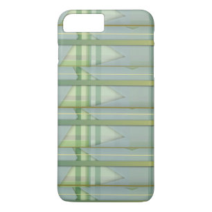 Preppy Pastel Plaid Zachte Kleuren Iphone Case