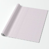 Preppy pastel roze / lila geruite inpakpapier (Uitgerold)