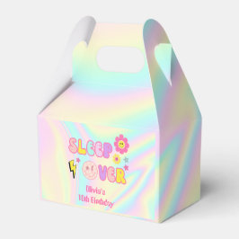 Preppy Pastel Roze Y2K Slaap Over Verjaardag Bedankdoosjes