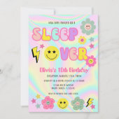 Preppy Pastel Roze Y2K Slaap Over Verjaardag Kaart (Voorkant)