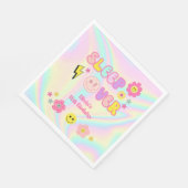 Preppy Pastel Roze Y2K Slaap Over Verjaardag Servet (Hoek)