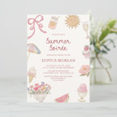Preppy Pastel Summer Soiree Kaart (Staand voorkant)