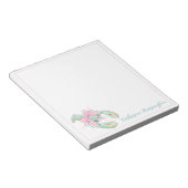 Preppy Pastel Waterverf Kreeft Persoonlijk Notitieblok (Schuin)