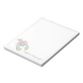 Preppy Pastel Waterverf Kreeft Persoonlijk Notitieblok (Linkerzijde)