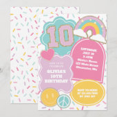 Preppy Patch 10e verjaardag Kaart (Voorkant / Achterkant)