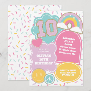 Preppy Patch 10e verjaardag Kaart