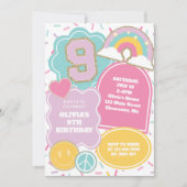 Preppy Patch 9e verjaardag Kaart (Voorkant)