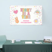 Preppy Patch Eight is een sfeer 8e Verjaardag Spandoek (Beurs)