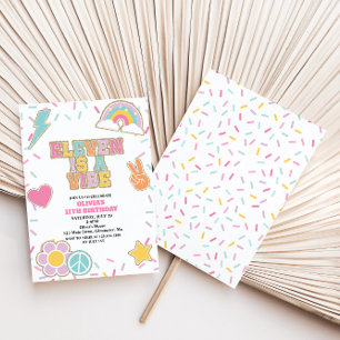 Preppy Patch Eleven is een vibe 11e verjaardag Kaart