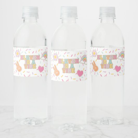 Preppy Patch Elf is een Vibe 11e Verjaardag Waterfles Etiket (Flessen)