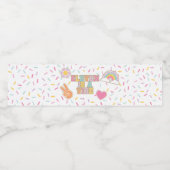 Preppy Patch Elf is een Vibe 11e Verjaardag Waterfles Etiket (Enkel label)
