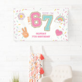 Preppy Patch Ik was ZES nu ben ik ZEVEN 7de verjaa Spandoek (Insitu)