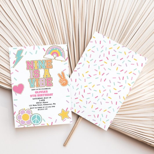 Preppy Patch Nine viert negende verjaardag Kaart