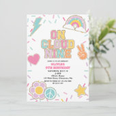 Preppy Patch Op Wolk Nine 9de Verjaardag Kaart (Staand voorkant)