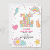 Preppy Patch Peace Out Single Digits 10e verjaarda Kaart (Voorkant)