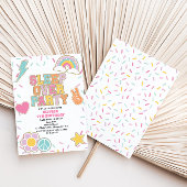 Preppy patch slaap over verjaardag kaart