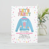 Preppy Patch spijkerjack 6de verjaardag Kaart (Staand voorkant)