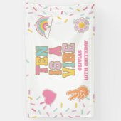 Preppy Patch Ten is een vibe 10e verjaardag Spandoek (Verticaal)