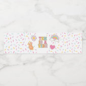 Preppy Patch Ten is een Vibe 10e verjaardag Waterfles Etiket (Enkel label)