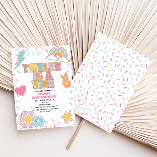 Preppy Patch Twelve is a Vibe 12de verjaardag Kaart