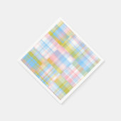 Preppy Patchwork Kijk uit Madras Pastel Servet (Hoek)