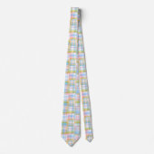 Preppy Patchwork Kijk uit Madras Pastel Stropdas (Voorkant)