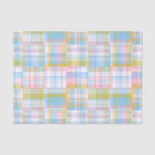 Preppy Patchwork Kijk uit Madras Pastel Tissuepapier