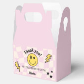 Preppy Patel Roze Y2K Retro Verjaardagsgunst Box Bedankdoosjes (Geopend)