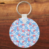 Preppy Patriotic Crabs Golf Cart Sleutelhanger (Achterkant)