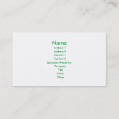 Preppy Pattern Visitekaartje (Achterkant)