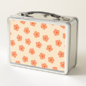 Preppy Peach Oranje Hippie Flower (Achterkant)
