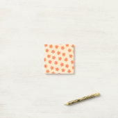 Preppy Peach Oranje Hippie Flower Post-it® Notes (Op bureau)