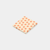 Preppy Peach Oranje Hippie Flower Post-it® Notes (Schuin)