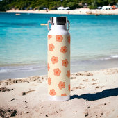 Preppy Peach Oranje Hippie Flower Waterfles