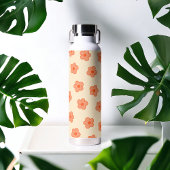 Preppy Peach Oranje Hippie Flower Waterfles