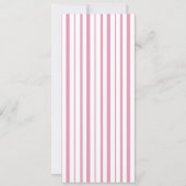 Preppy Peony Pink Chic Monogram Wedding Menu Card Kaart (Achterkant)
