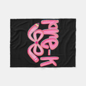 Preppy Peuterschool Terug Naar School Coquette Str Fleece Deken (Voorkant (Horizontaal))